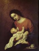 Francisco de Zurbaran The Virgin Mary and Christ oil painting artist